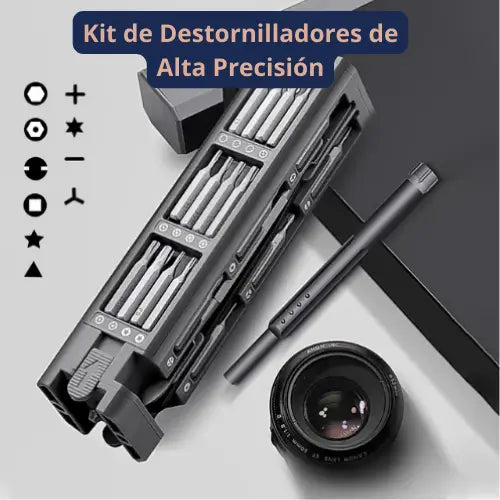 MultiTwist Pro®: Kit de 45 Destornilladores de Alta Precisión