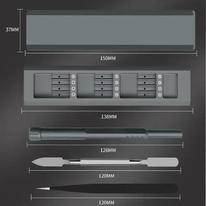 MultiTwist Pro®: Kit de 45 Destornilladores de Alta Precisión