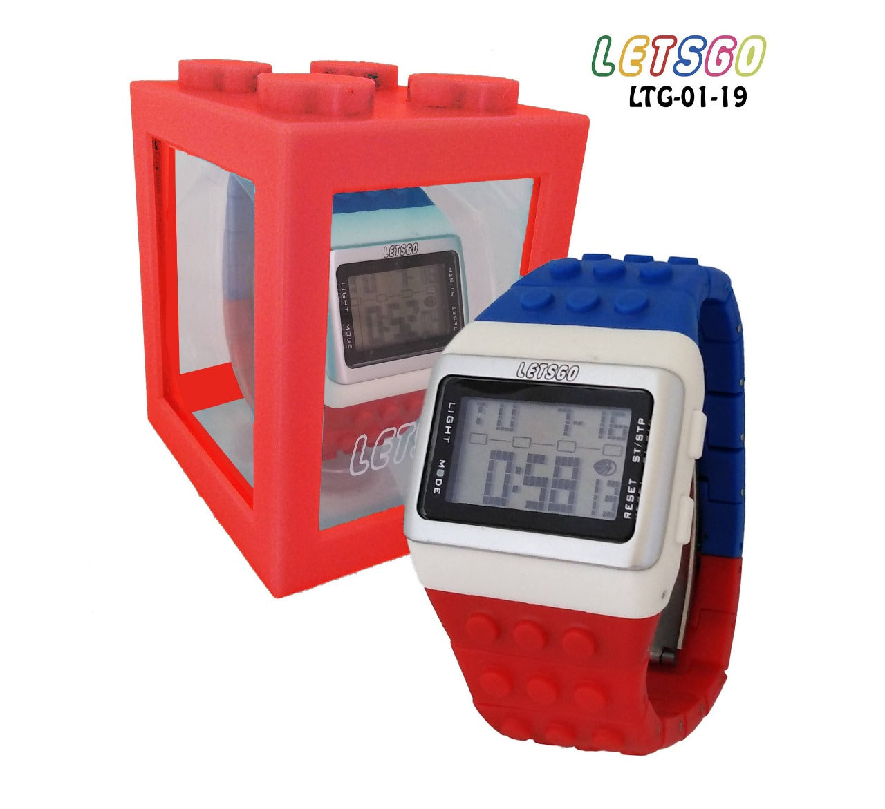 RELOJ EDICION ESPECIAL "LEGO" CON ESTUCHE ALCANCIA