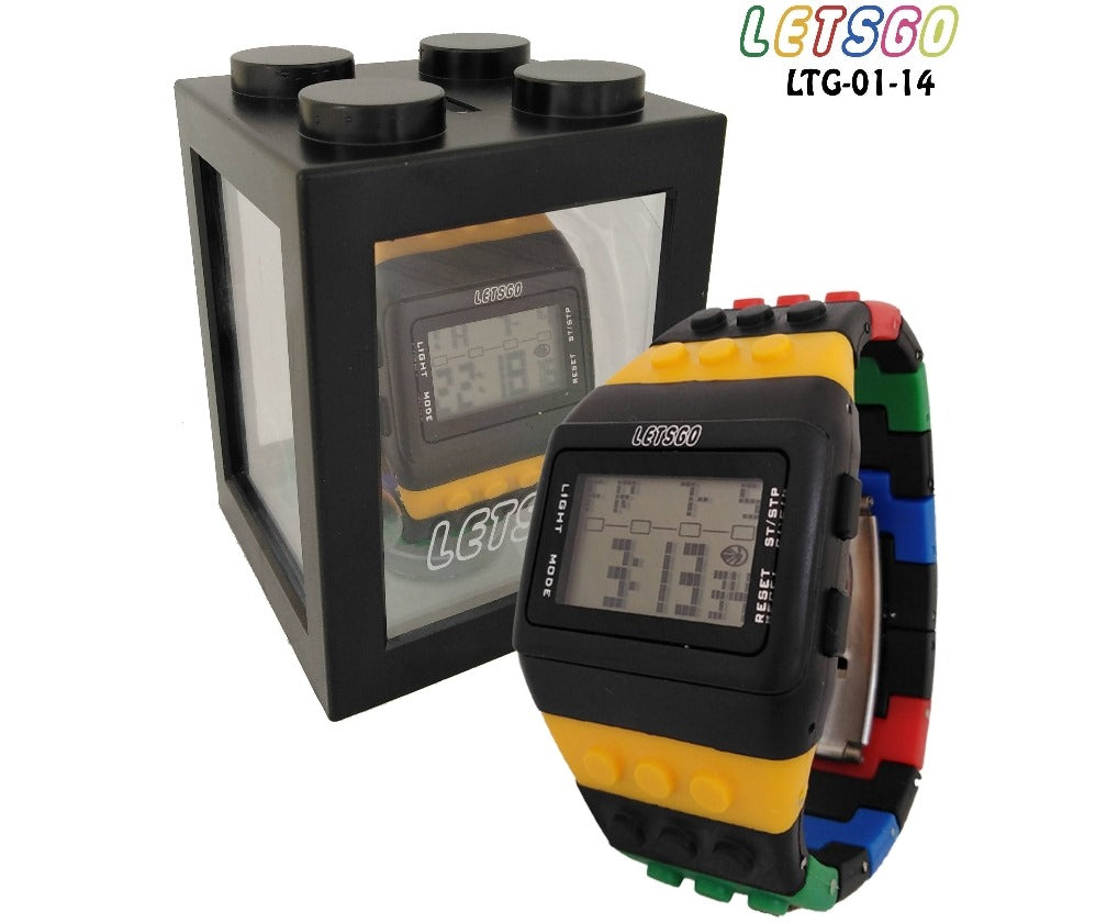 RELOJ EDICION ESPECIAL "LEGO" CON ESTUCHE ALCANCIA